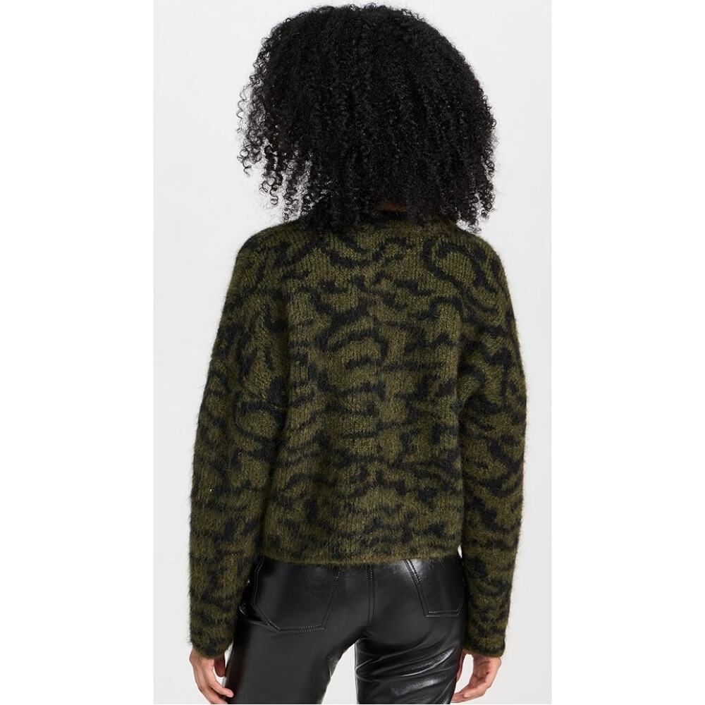 Frame Abstract Jacquard Crew Neck Sweater - Picture 10 of 12